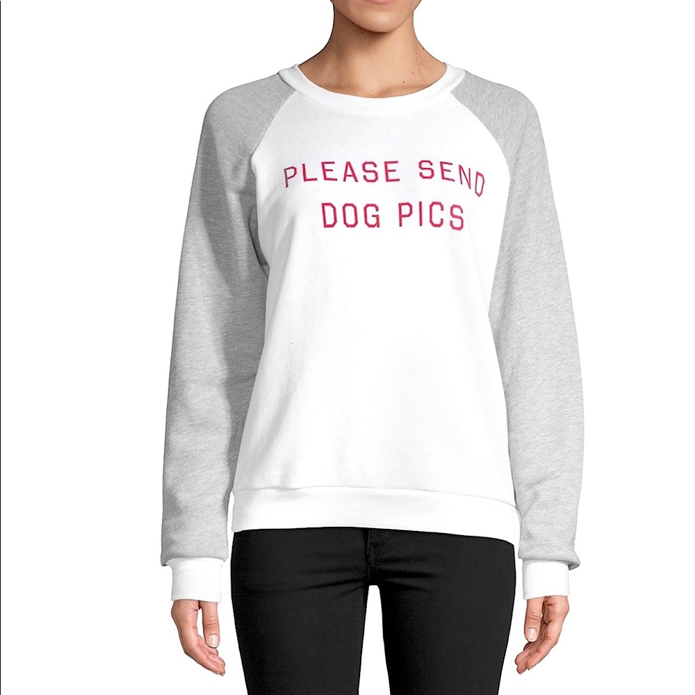 ♦️ NWT! WILDFOX “Please Send Dog Pics” Sweatshirt